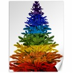 rainbow christmas tree Canvas 18  x 24 