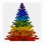 rainbow christmas tree Medium Glasses Cloth