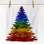 rainbow christmas tree Face Towel