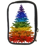 rainbow christmas tree Compact Camera Leather Case