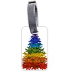 rainbow christmas tree Luggage Tag (two sides)