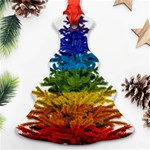 rainbow christmas tree Ornament (Christmas Tree) 