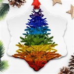 rainbow christmas tree Snowflake Ornament (Two Sides)