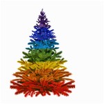 rainbow christmas tree Small Garden Flag (Two Sides)