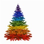 rainbow christmas tree Large Garden Flag (Two Sides)