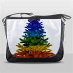 rainbow christmas tree Messenger Bag