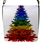 rainbow christmas tree Flap Closure Messenger Bag (S)