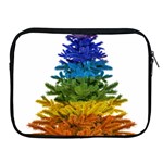 rainbow christmas tree Apple iPad Zipper Case