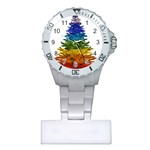 rainbow christmas tree Plastic Nurses Watch