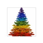 rainbow christmas tree Satin Bandana Scarf