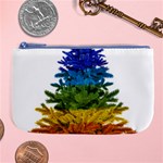 rainbow christmas tree Large Coin Purse