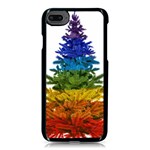 rainbow christmas tree iPhone 8 Seamless Case (Black)