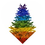 rainbow christmas tree Wooden Puzzle Heart