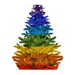 rainbow christmas tree Wooden Puzzle Hexagon