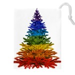 rainbow christmas tree Drawstring Pouch (4XL)