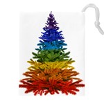 rainbow christmas tree Drawstring Pouch (5XL)