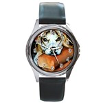 Lazy Lucy Beagle Round Metal Watch