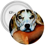 Lazy Lucy Beagle 3  Button