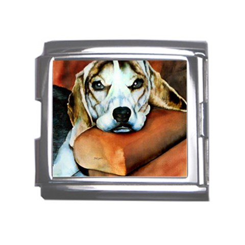 Lazy Lucy Beagle Mega Link Italian Charm (18mm) from ArtsNow.com Front