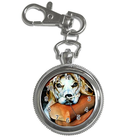 Lazy Lucy Beagle Key Chain Watch from ArtsNow.com Front