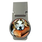 Lazy Lucy Beagle Money Clip (Round)