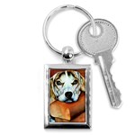 Lazy Lucy Beagle Key Chain (Rectangle)