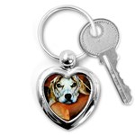 Lazy Lucy Beagle Key Chain (Heart)