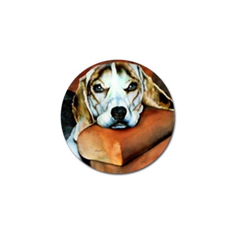 Lazy Lucy Beagle Golf Ball Marker (4 pack) from ArtsNow.com Front