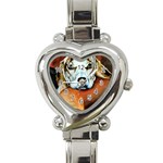 Lazy Lucy Beagle Heart Italian Charm Watch