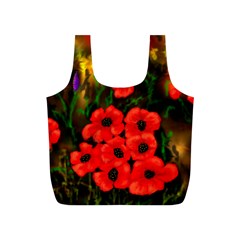 Poppies by Ave Full Print Recycle Bag (S) from ArtsNow.com Back