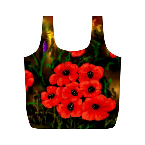 Poppies by Ave Full Print Recycle Bag (M) from ArtsNow.com Front