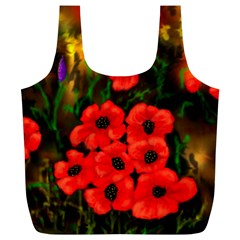 Poppies by Ave Full Print Recycle Bag (XL) from ArtsNow.com Back