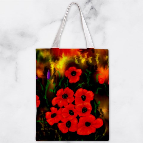 Poppies by Ave Zipper Classic Tote Bag from ArtsNow.com Back