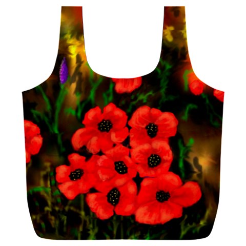 Poppies by Ave Full Print Recycle Bag (XXXL) from ArtsNow.com Back