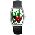 Ladybug Barrel Style Metal Watch