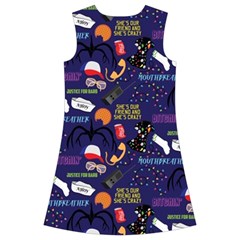 STRANGER THINGS Kids  Short Sleeve Velvet Dress from ArtsNow.com Back