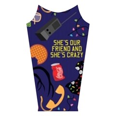 STRANGER THINGS Velvet Long Sleeve Shoulder Cutout Dress from ArtsNow.com Left Sleeve
