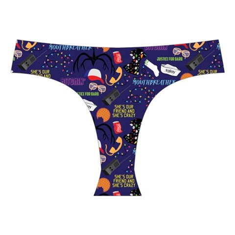 STRANGER THINGS Cross Back Hipster Bikini Set from ArtsNow.com Front Under