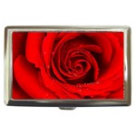 Red Rose Flower Cigarette Money Case