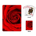 Red Rose Flower Playing Cards Single Design