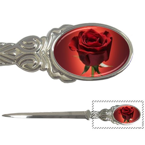 Beautiful Red Rose Flower Letter Opener from ArtsNow.com Front