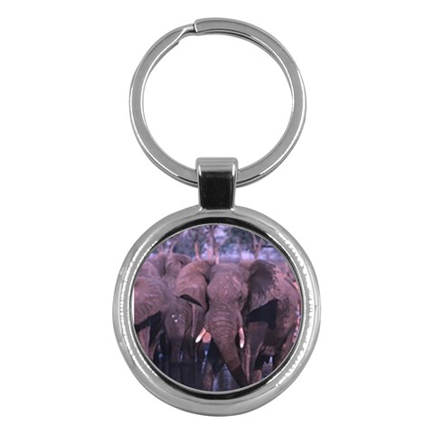 Elephant Animal M10 Key Chain (Round) from ArtsNow.com Front