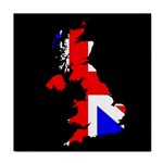 Union Jack Flag Map Tile Coaster