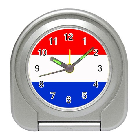Netherlands Flag Holland Travel Alarm Clock from ArtsNow.com Front