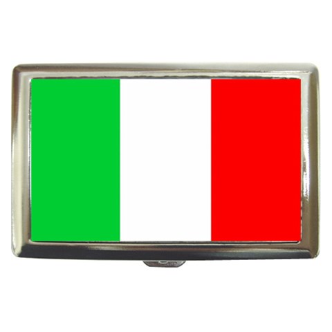 Italian Flag Cigarette Money Case from ArtsNow.com Front