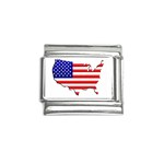 American Map Flag Italian Charm (9mm)