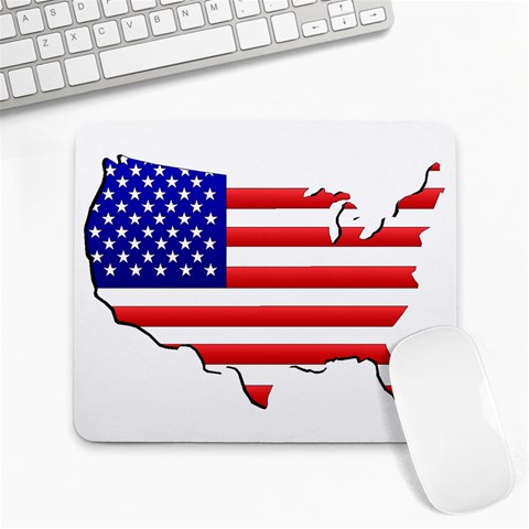 American Map Flag Large Mousepad from ArtsNow.com Front
