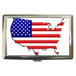 American Map Flag Cigarette Money Case