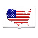 American Map Flag Business Card Holder