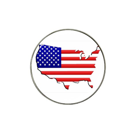 American Map Flag Hat Clip Ball Marker (10 pack) from ArtsNow.com Front